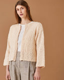 Cardigan med dobbelt forkant