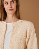 Cardigan med dobbelt forkant