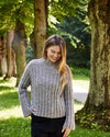 Raglansweater i Bred Rib