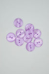 "Skínandi violet" Plastknappur 15mm