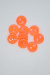 "Neon Appelsingult" Plastknappur 18mm
